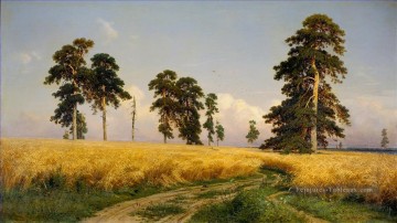 Ivan Ivanovich Shishkin œuvres - Rye Le Champ du Paysage classique du blé Ivan Ivanovitch